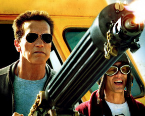 Картинка the last stand кино фильмы очки арнольд шварценеггер пулемет