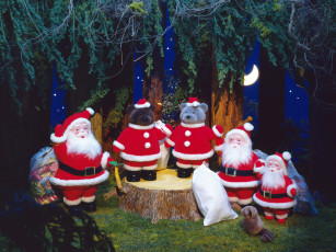 Картинка праздничные мягкие игрушки украшения новый год