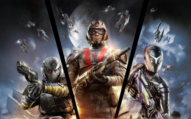 Обои картинки фото planetside, видео, игры, воины