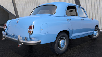 Картинка автомобили 3д 180 benz mercedes 1953