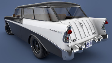Картинка автомобили 3д 1956 chevrolet nomad