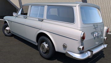 обоя автомобили, 3д, 1961, wagon, volvo, amazon