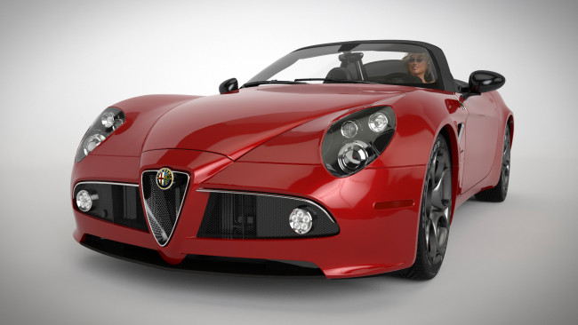 Обои картинки фото автомобили, 3д, автомобиль, девушка