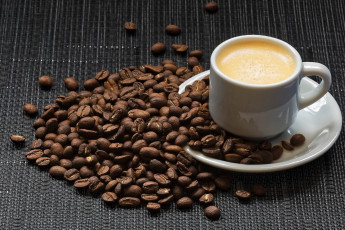 Картинка еда кофе +кофейные+зёрна зерна чашка