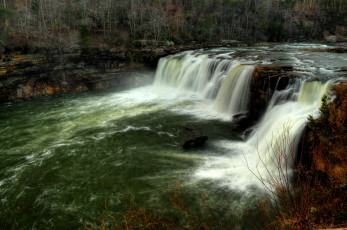 Картинка природа водопады река лес водопад