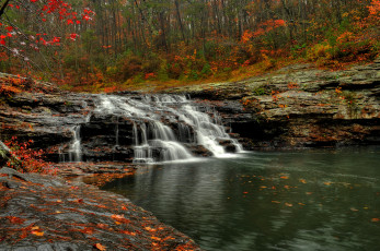 Картинка природа водопады водопад лес река