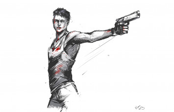 Картинка видео+игры devil+may+cry пистолет арт парень