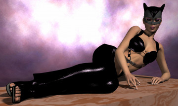 Картинка 3д+графика люди+ people девушка взгляд фон маска