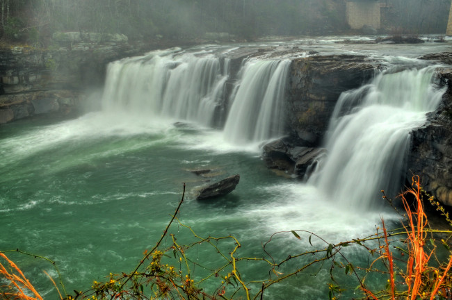 Обои картинки фото природа, водопады, водопад, река, лес