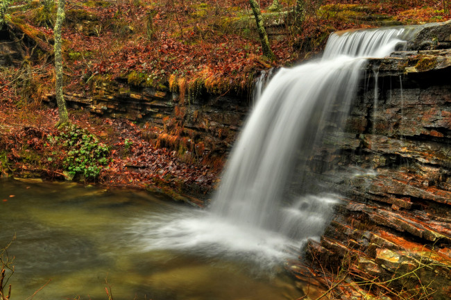 Обои картинки фото природа, водопады, водопад, река, лес