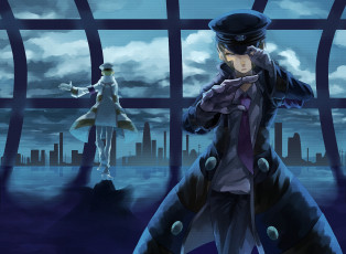 Картинка аниме pokemon тренер мастер фуражка облака город