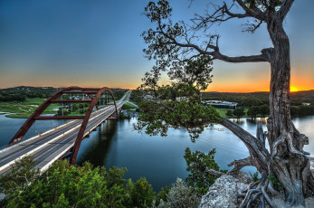 Картинка города -+мосты река мост