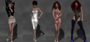 Картинка 3д+графика люди+ people фон взгляд девушки