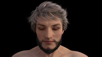 Картинка 3д+графика портрет+ portraits фон мужчина взгляд