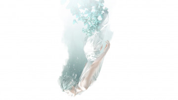 Картинка аниме unknown +другое бабочки re пузыри парень арт вода