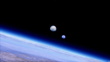 Картинка космос арт галактика вселенная звезды планеты