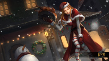 Картинка видео+игры heroes+of+newerth снег зима индейка девушка heroes of newerth art gravekeeper hon