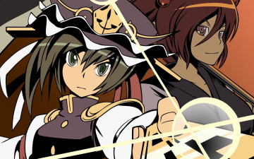 Картинка аниме touhou серьезность девочки кепка костюмы