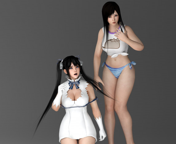 Обои картинки фото 3д графика, аниме , anime, девушки, взгляд, фон