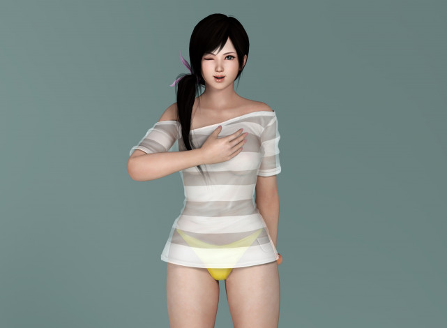 Обои картинки фото 3д графика, аниме , anime, девушка, взгляд, фон