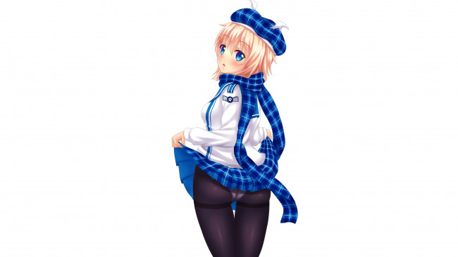 Обои картинки фото аниме, unknown,  другое, поза, фон, девушка