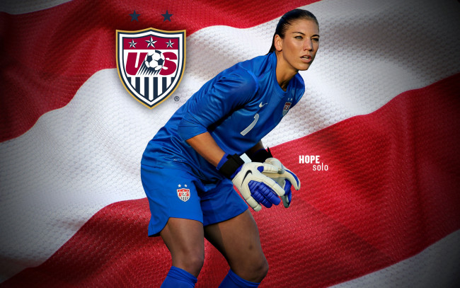 Обои картинки фото спорт, футбол, сша, футболистка, хоул, соло, hope, solo