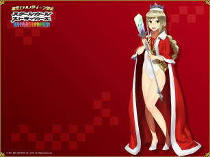 обоя schoolgirl strikers, аниме, девушка, фон, взгляд