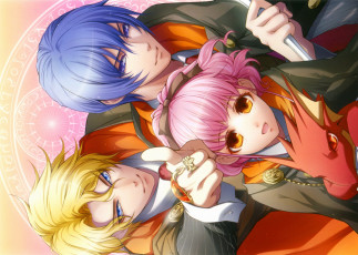Картинка аниме wand+of+fortune парни девушка
