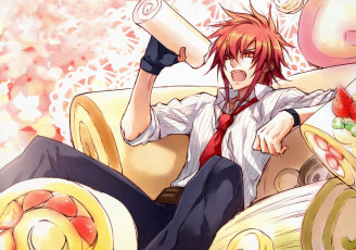 Картинка аниме wand+of+fortune еда парень