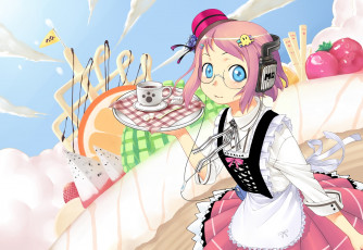 Картинка аниме unknown +другое девушка взгляд фон