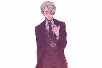 Картинка аниме yuri+on+ice victor nikiforov