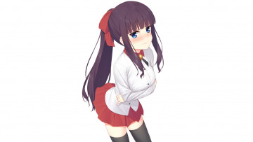 Картинка аниме new+game фон взгляд девушка