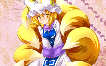 Картинка аниме touhou фон взгляд девушка