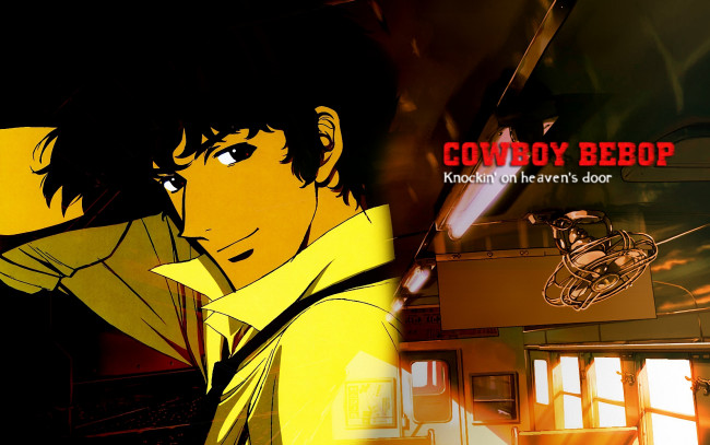 Обои картинки фото аниме, cowboy bebop, вагон, spiegel, мужчина, взгляд, spike