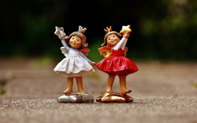 Обои картинки фото праздничные, фигурки, ангелочки