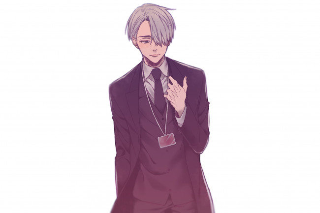 Обои картинки фото аниме, yuri on ice, victor, nikiforov