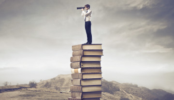 Картинка разное компьютерный+дизайн книги подзорная труба человек