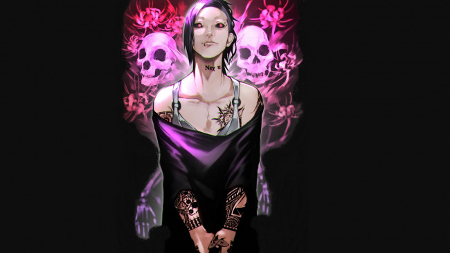 Обои картинки фото аниме, tokyo ghoul, ута