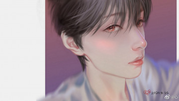 Картинка рисованное люди сун цзиян китайский актёр певец