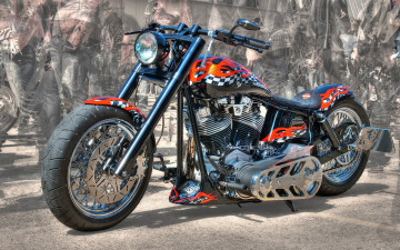 Картинка мотоциклы customs кастомизированный тюнингованый мотоцикл крутой байк железный конь который даёт свободу ветер в лицо и волосы по ветру
