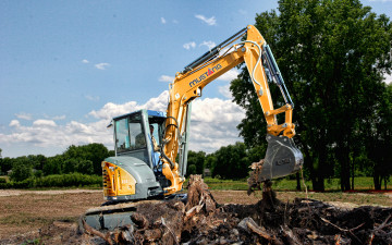 Картинка техника экскаваторы mustang 450z nxt2 cab 4k мини экскаватор тракторы 2021 года строительная спецтехника мустанг