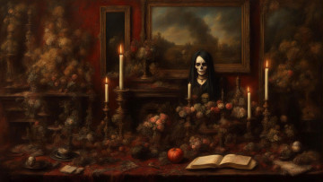 Картинка фэнтези нежить нейросети графика нейроарт ai art нейронные сети рисунки нейро искусство