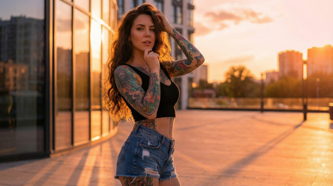 Обои картинки фото красивая девушка, девушки, - брюнетки,  шатенки, девушка, женщина, шатенка, темноволосая, сексуальная, модель, звезда, позирует, разная, обувь, верхняя, стильная, одежда, нижнее, эротическое, бельё, трусы, лифчик, колготки, чулки, аксессуары, макияж, и, множество, элементов, на, фотографии