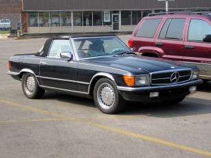 Картинка mercedes 450sl автомобили benz