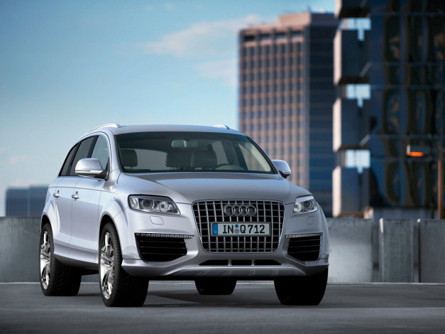 Обои картинки фото audi, q7, v12, tdi, 2007, автомобили