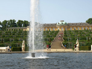 обоя города, фонтаны