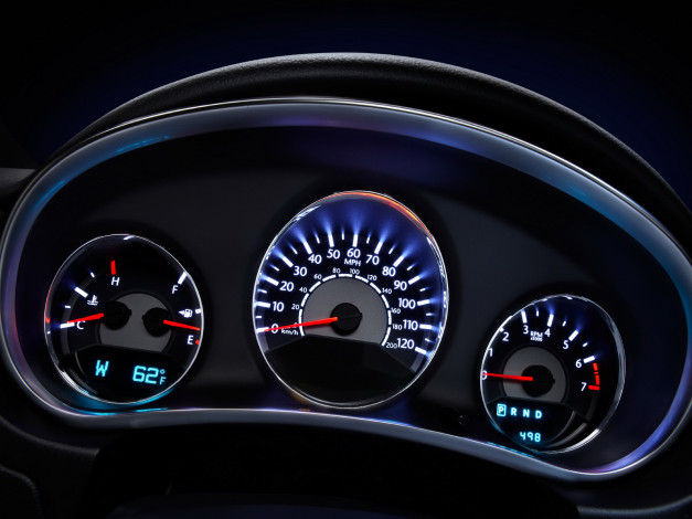 Обои картинки фото 200, convertible, 2011, автомобили, спидометры, торпедо, chrysler