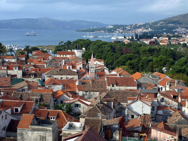 Обои картинки фото трогир, города, панорамы