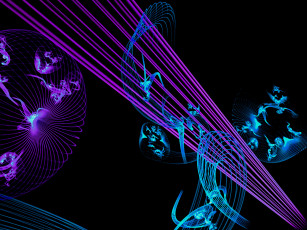 Картинка 3д графика fractal фракталы фон узор