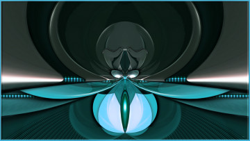 Картинка 3д графика fractal фракталы абстракция